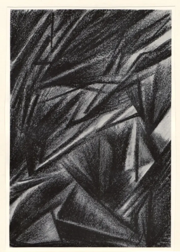 Anonimo , Gontcharova, Natalia - sec. XX - Composition Raynniste , fronte