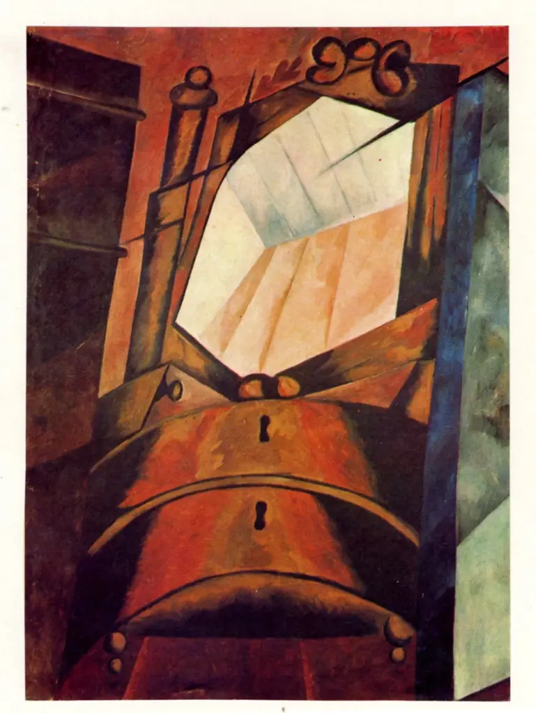 Anonimo , Gontcharova, Natalia - sec. XX - Lo specchio , fronte