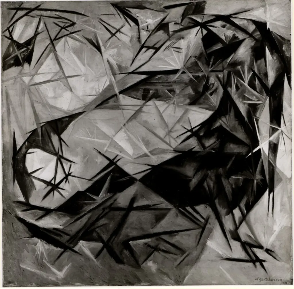 Anonimo , Gontcharova, Natalia - sec. XX - Cats , fronte