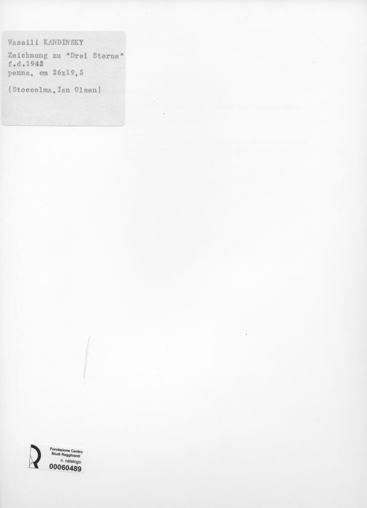 Anonimo , Kandinsky, Wassili - sec. XX - Zeichnung zu "Drei Sterne" , retro