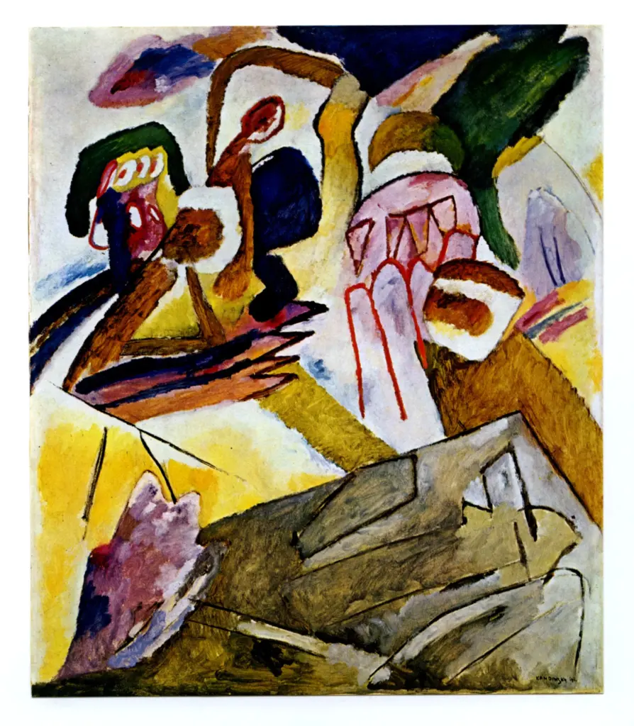 Anonimo , Kandinsky, Wassili - sec. XX - Improvisation 18 , fronte