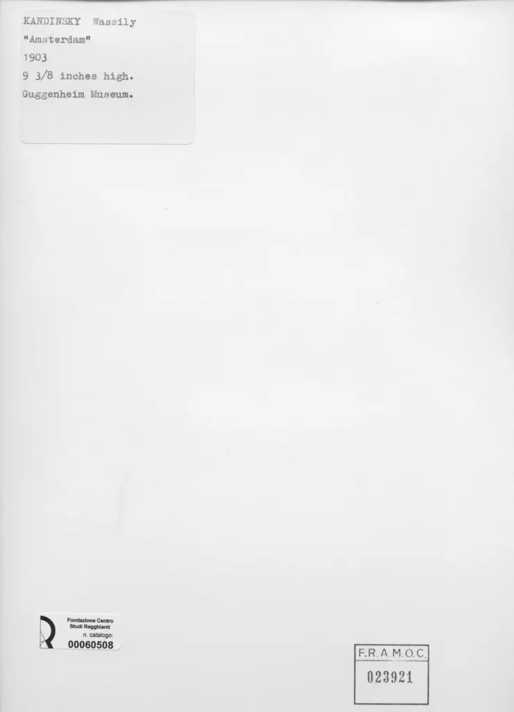 Anonimo , Kandinsky, Wassili - sec. XX - Amsterdam , retro