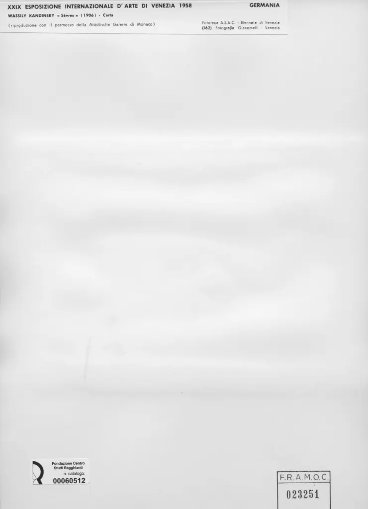 Giacomelli , Kandinsky, Wassili - sec. XX - S&egrave;vres , retro