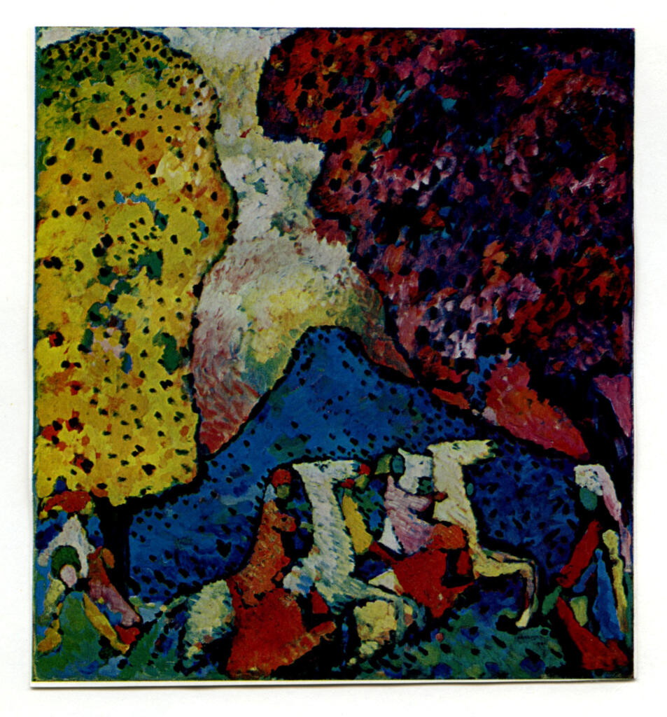Anonimo , Kandinsky, Wassili - sec. XX - Blue Mountain , fronte