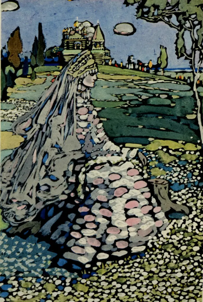 Anonimo , Kandinsky, Wassili - sec. XX - La signorina del castelllo , fronte