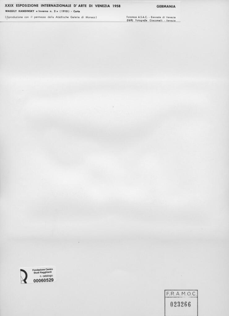 Giacomelli , Kandinsky, Wassili - sec. XX - Inverno n. 2 , retro