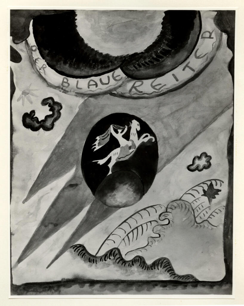 Giacomelli , Kandinsky, Wassili - sec. XX - Studio preparatorio per la copertina dell'almanacco "Der Blaue Reiter"