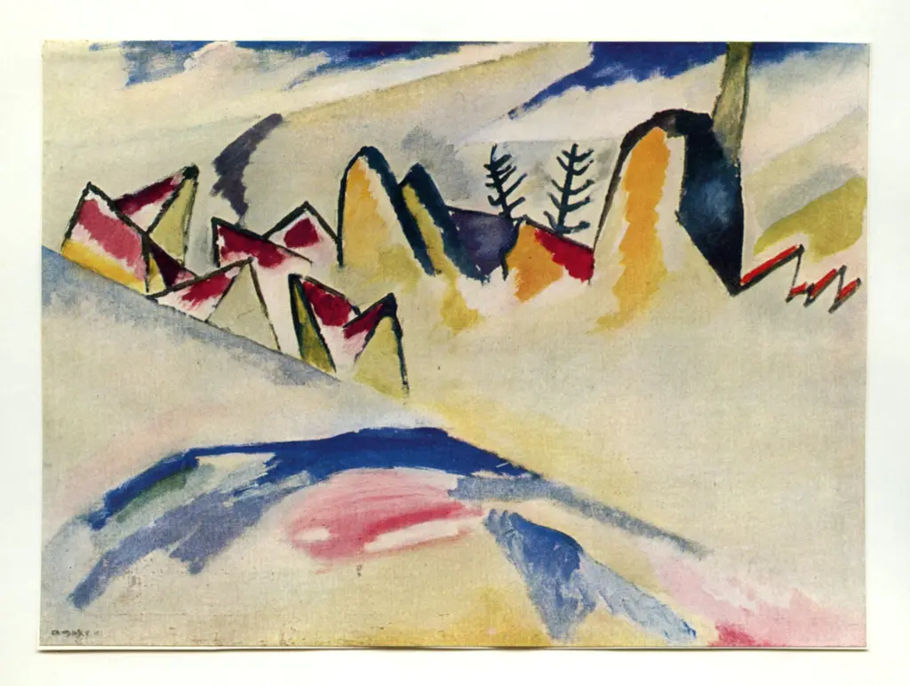 Kandinsky, Wassili , Paesaggio invernale. Studio per "Inverno II"
