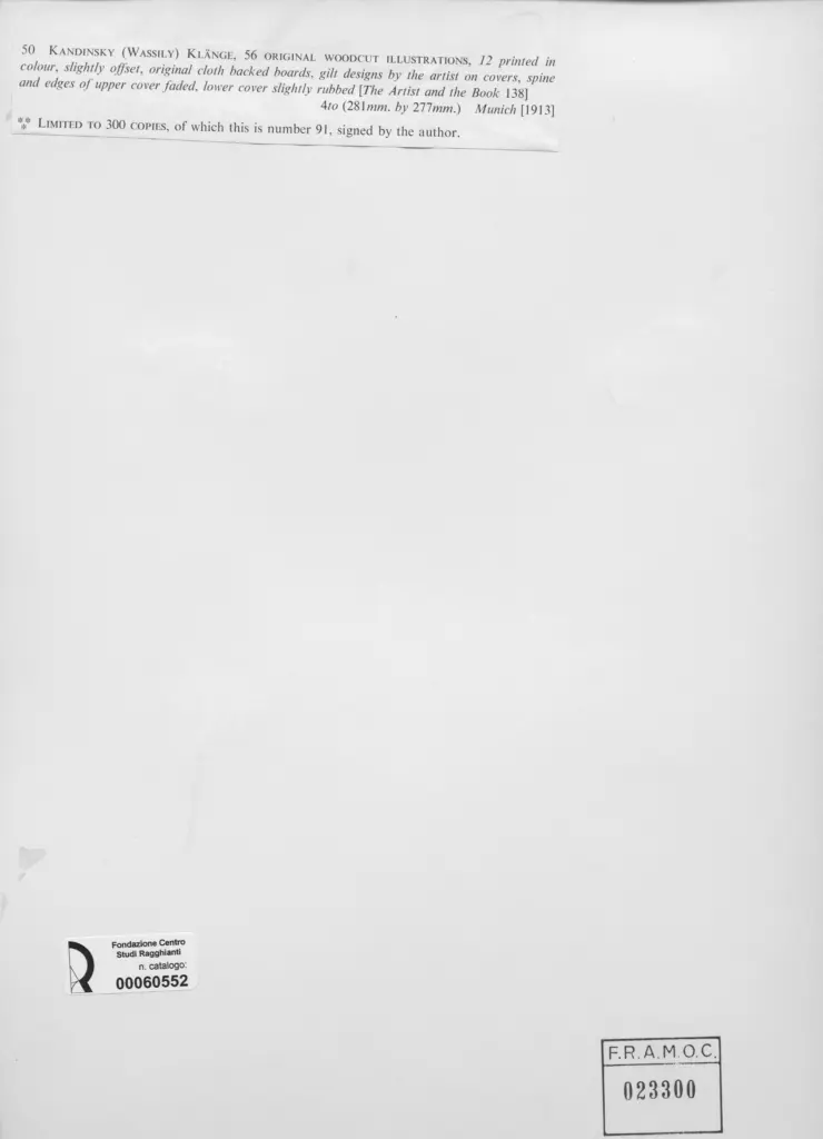 Anonimo , Kandinsky, Wassili - sec. XX - , retro