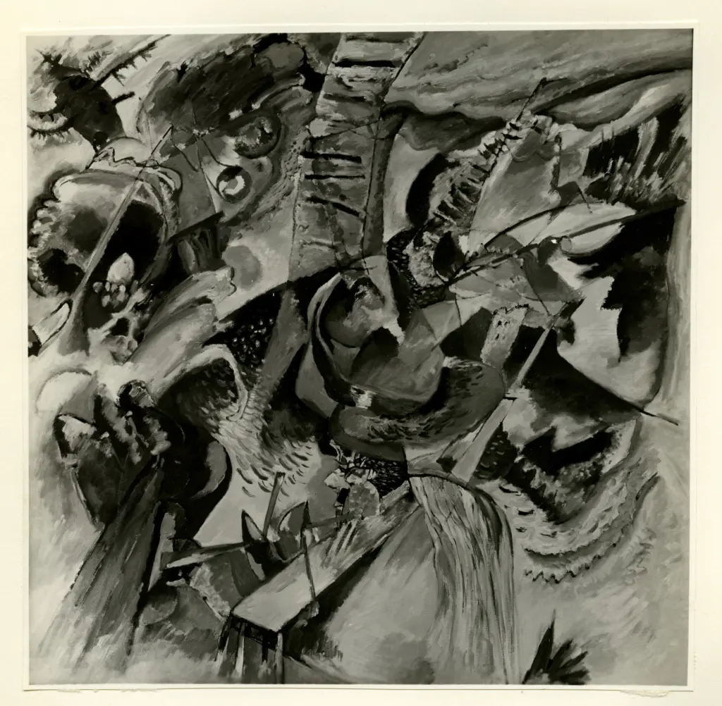 Anonimo , Kandinsky, Wassili - sec. XX - Impressione: Burrone , fronte