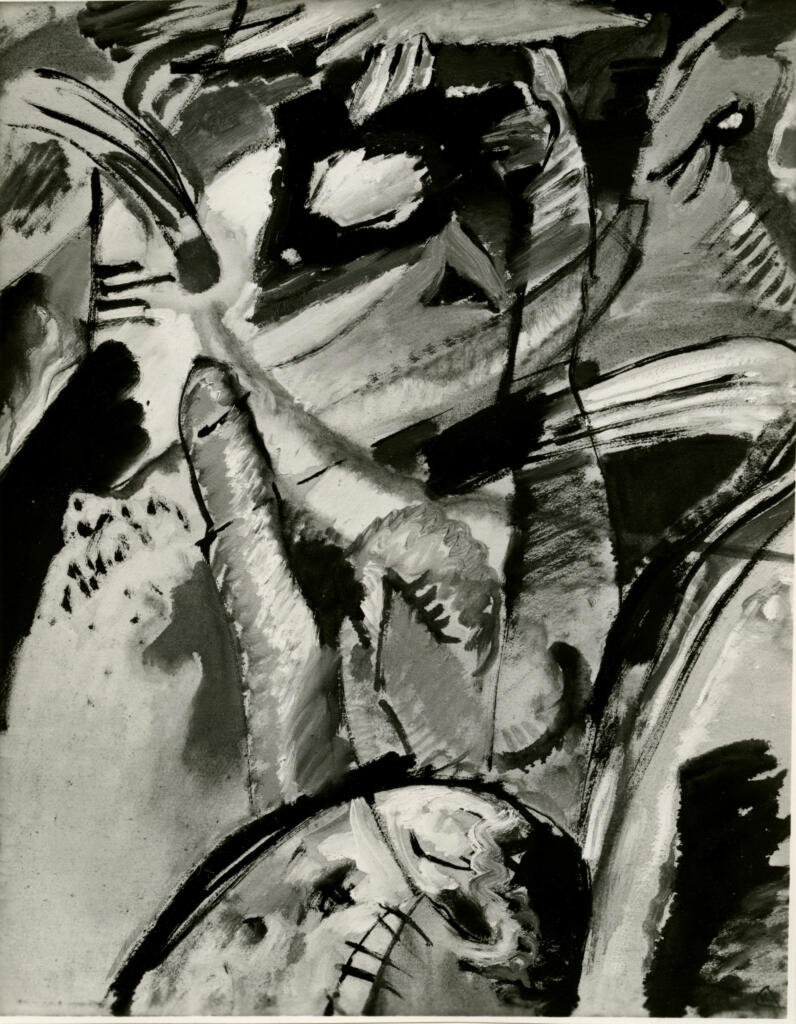 Giacomelli , Kandinsky, Wassili - sec. XX - Piccolo studio per un affresco di Campbell