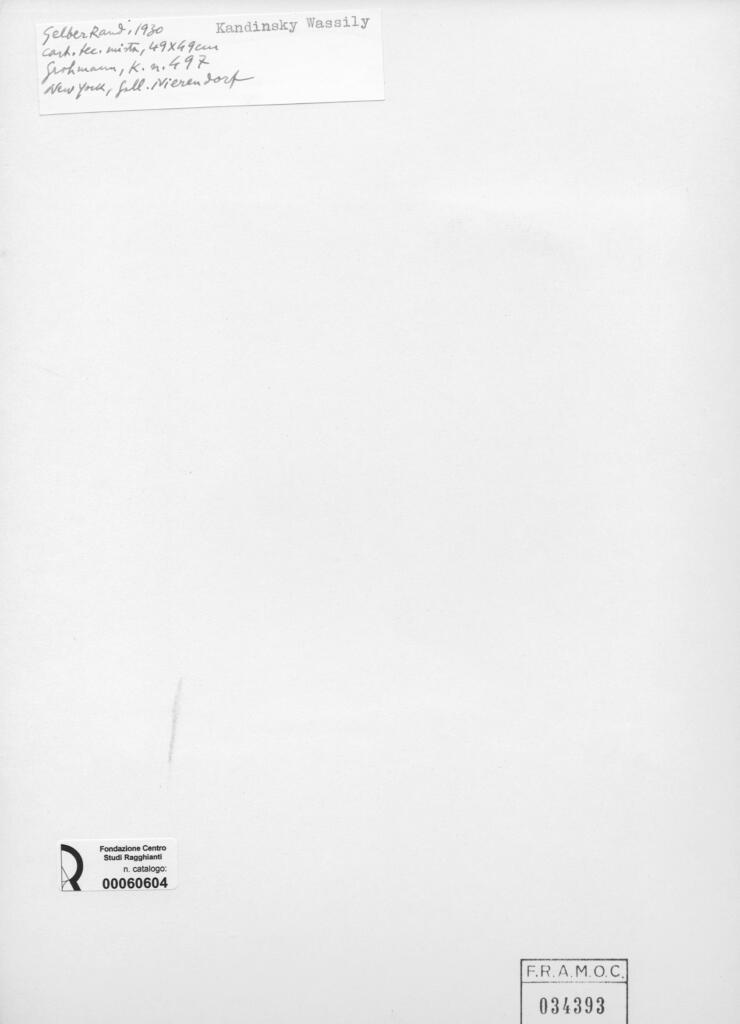 Anonimo , Kandinsky, Wassili - sec. XX - Gelber Rand , retro
