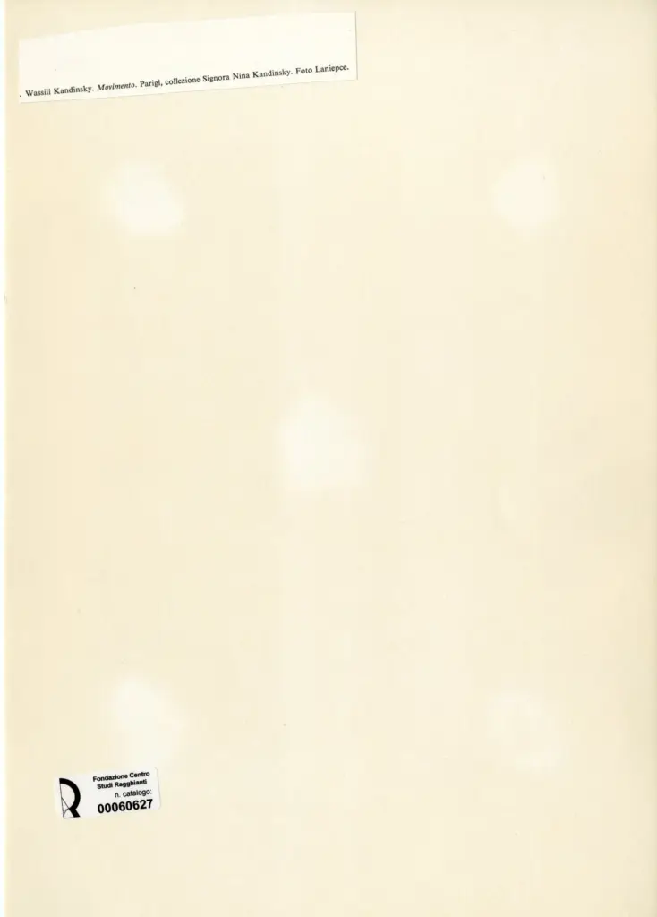 Laniepce, Louis , Kandinsky, Wassili - sec. XX - Movimento , retro