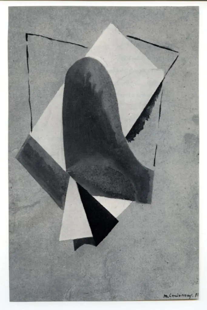 Anonimo , Larionoff, Michail - sec. XX - Construction, Effet de couleurs , fronte