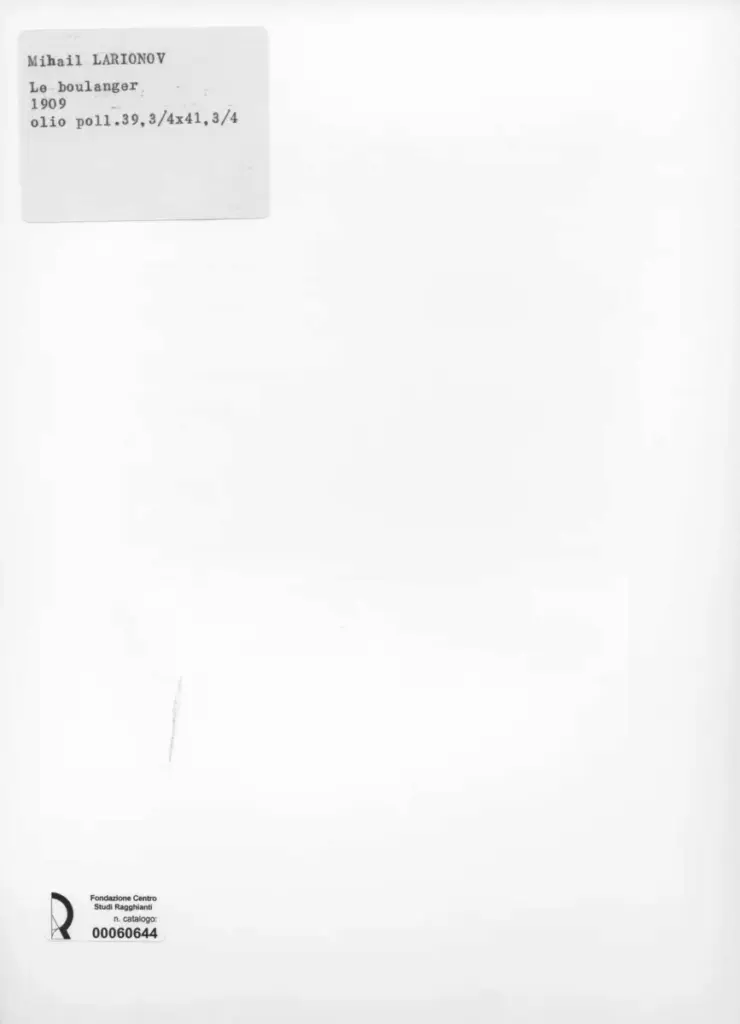 Anonimo , Larionoff, Michail - sec. XX - Le boulanger , retro