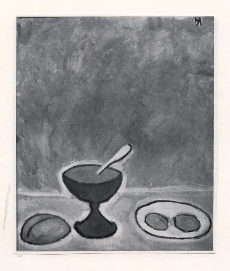 Anonimo , Larionoff, Michail - sec. XX - &Eacute;tude pour "Nature Morte en Gamme majeure" , fronte