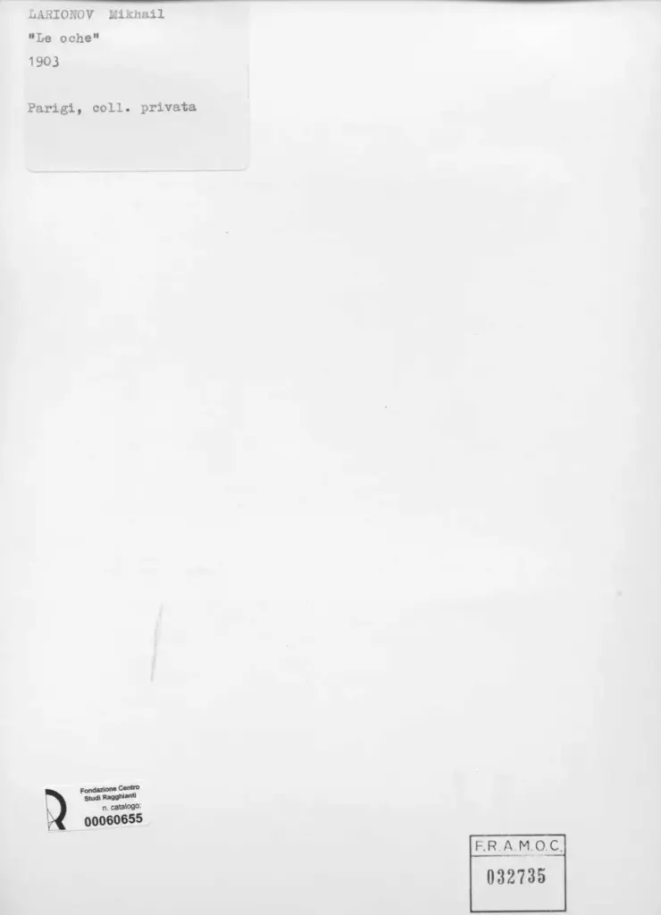 Anonimo , Larionoff, Michail - sec. XX - Le oche , retro