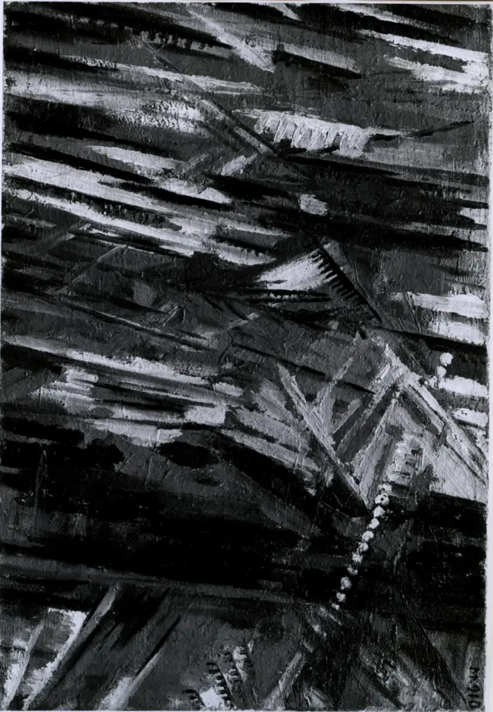 Larionoff, Michail , Street with lanterns