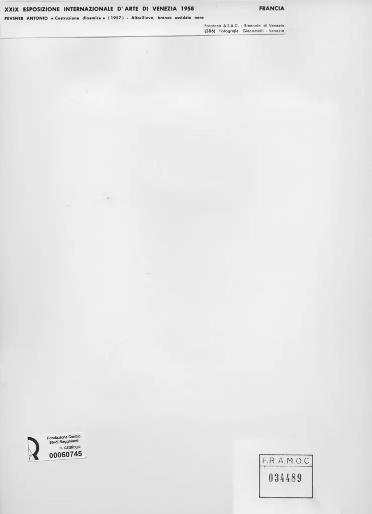 Giacomelli , Pevsner, Antoine - sec. XX - Costruzione dinamica , retro