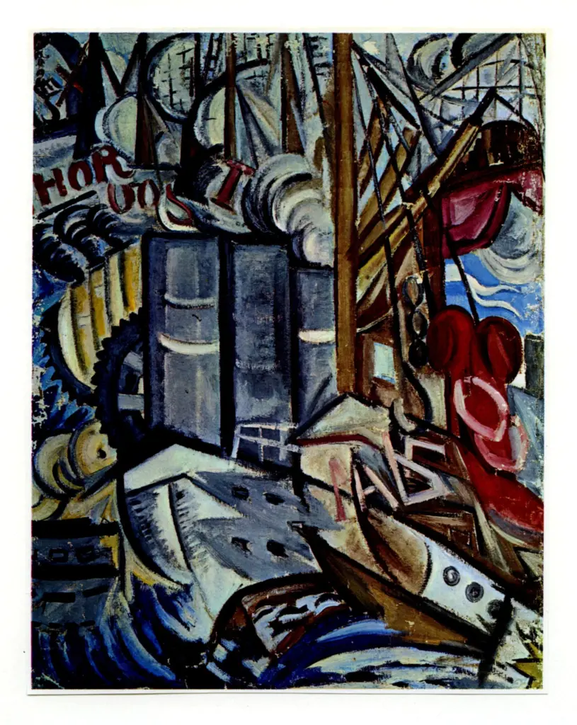 Anonimo , Rosanova, Olga - sec. XX - Il porto , fronte