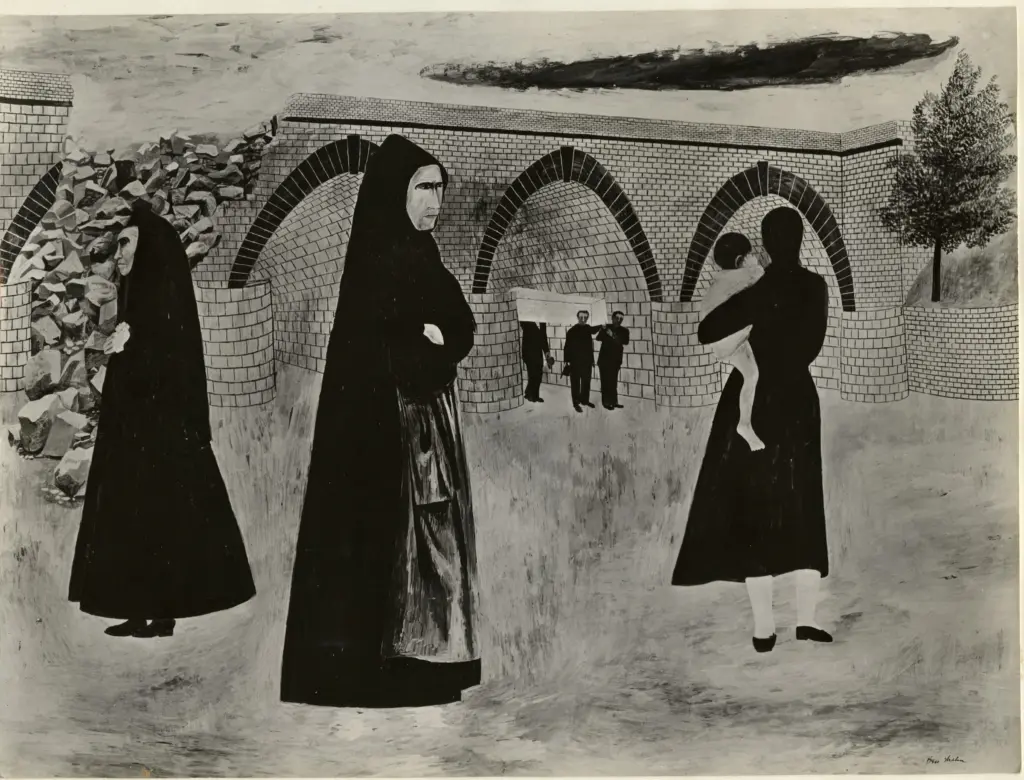 Anonimo , Shahn, Ben - sec. XX - Paesaggio italiano n. 1