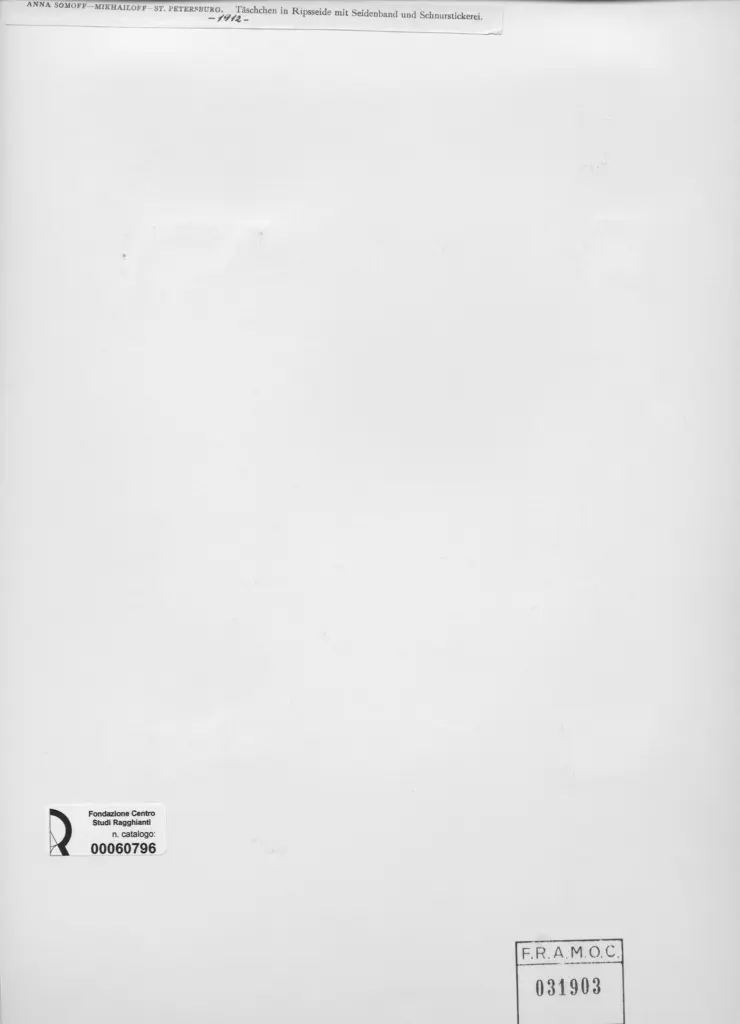 Anonimo , Somoff-Mikhailoff, Anna - sec. XX - Fiori , retro