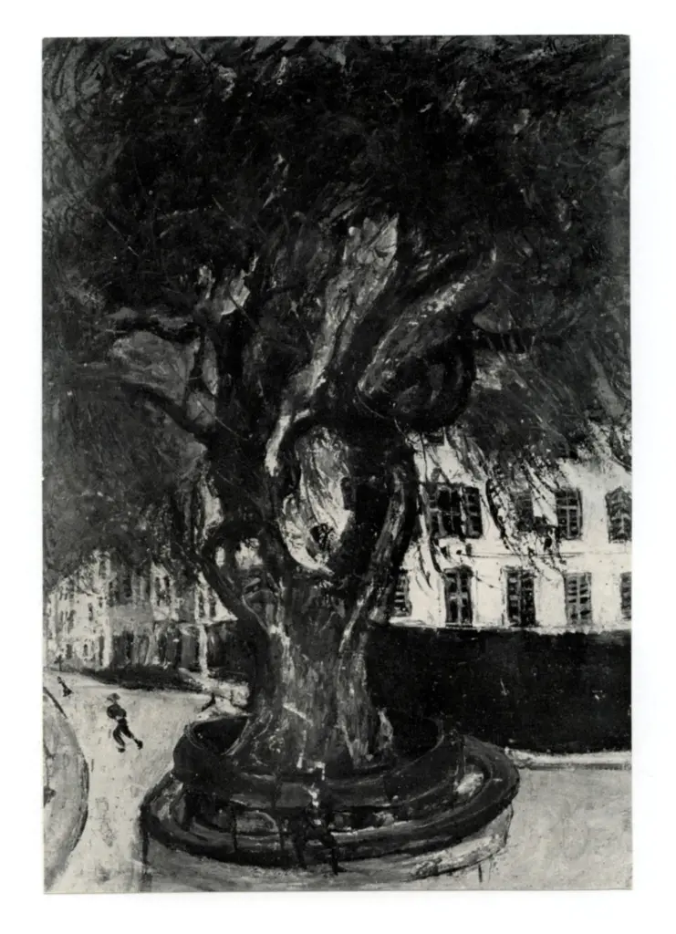 Anonimo , Soutine, Chaim - sec. XX - Der Baum von Vence , fronte