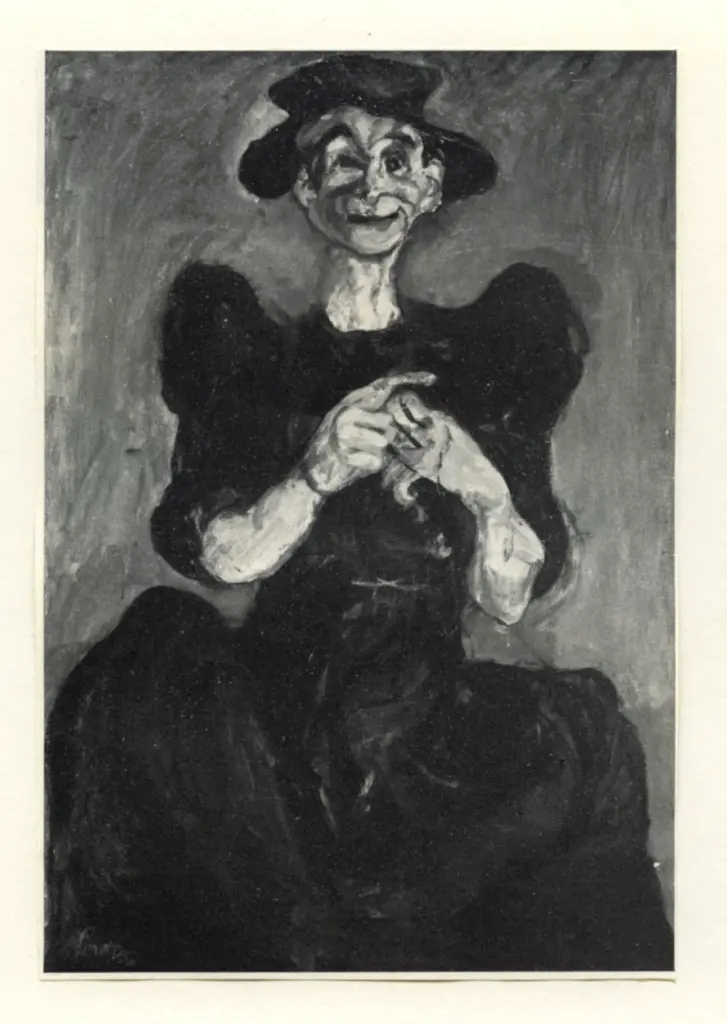 Anonimo , Soutine, Chaim - sec. XX - La tricoteuse , fronte