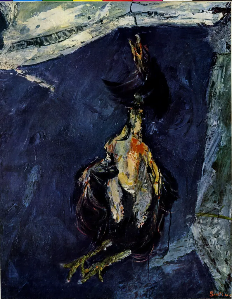 Anonimo , Soutine, Chaim - sec. XX - Tacchino appeso , fronte