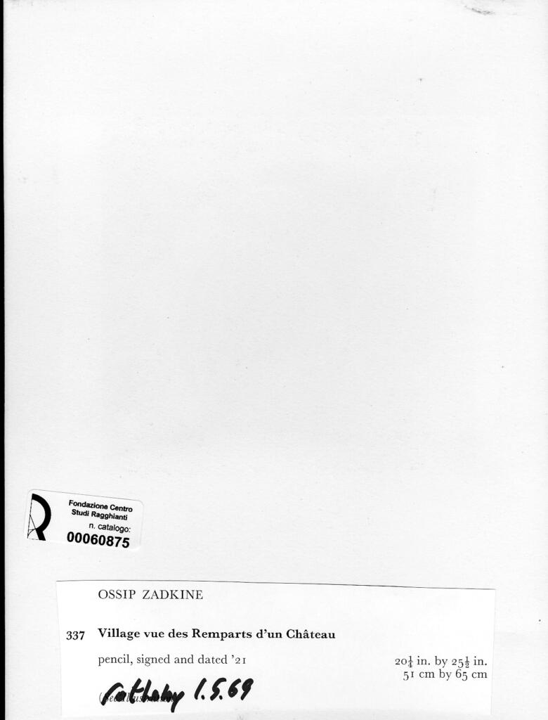 Zadkine, Ossip - sec. XX , retro