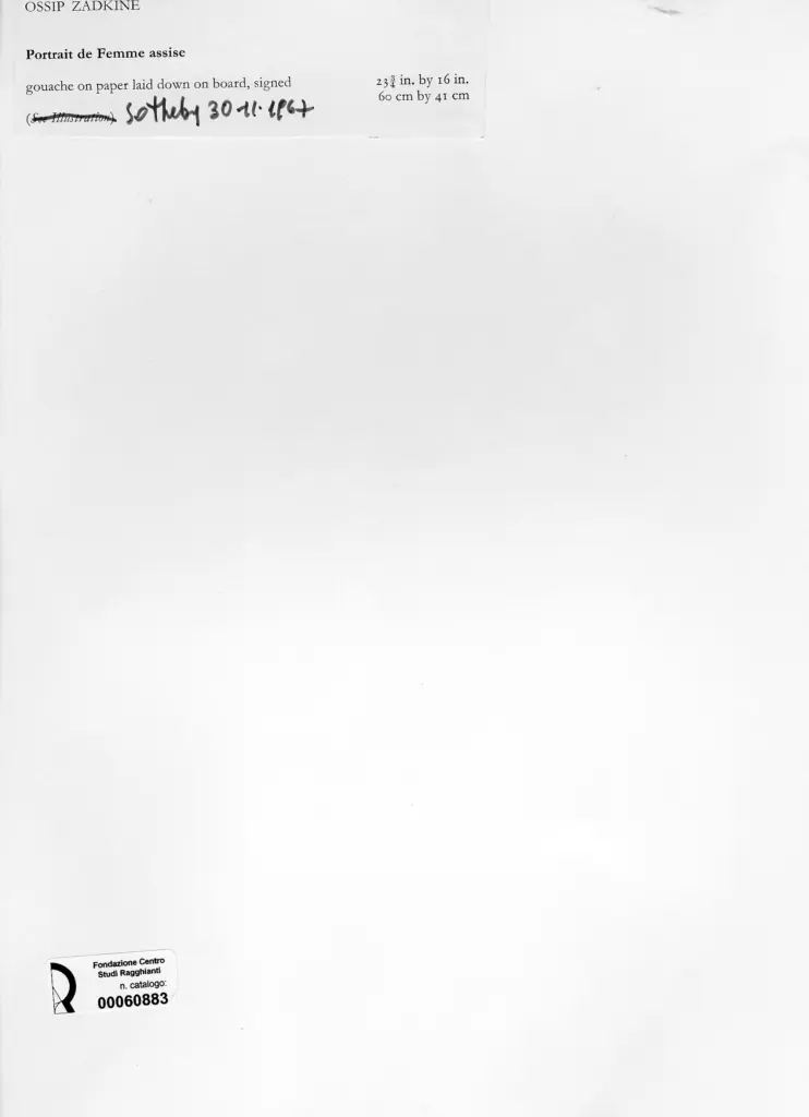 Zadkine, Ossip , retro