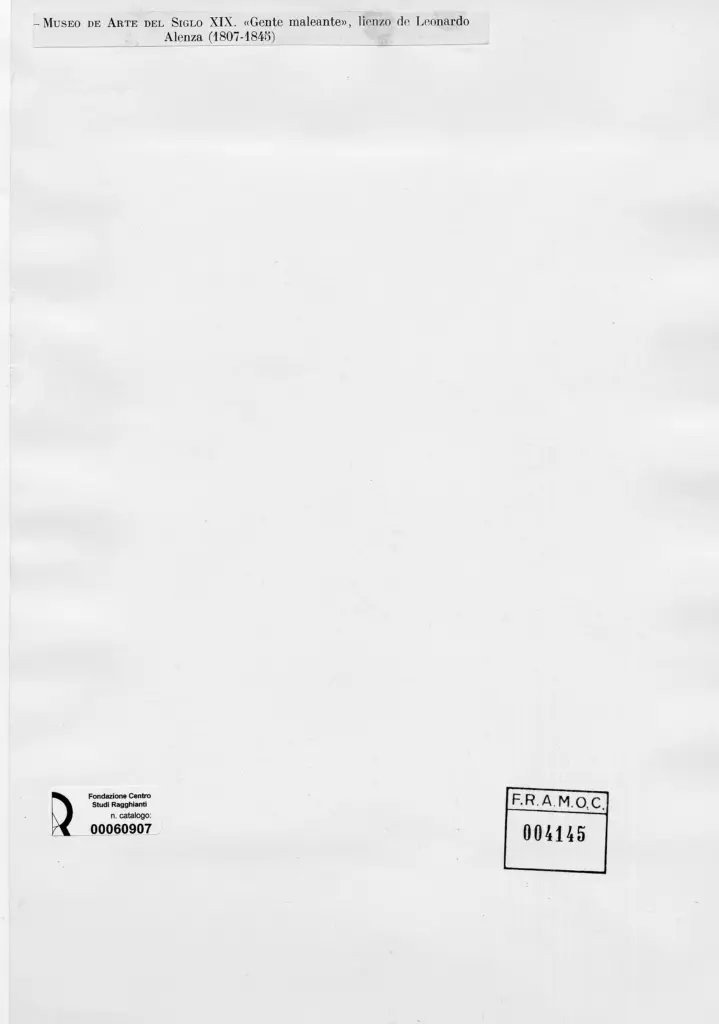 Anonimo , Alenza, Leonardo - sec. XIX - Gente maleante , retro