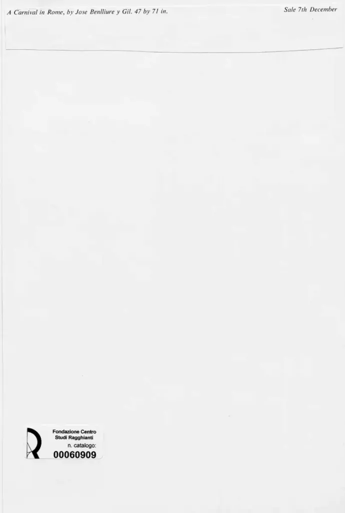 Anonimo , Benlliure, Jose - sec. XIX/ XX - A Carnival in Rome , retro