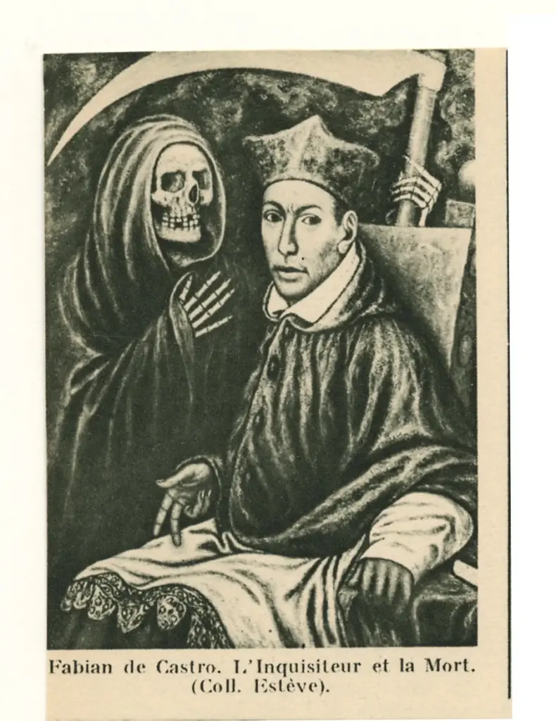 Anonimo , de Castro, Fabian - sec. XIX - L'Inquisitore e la Morte , fronte