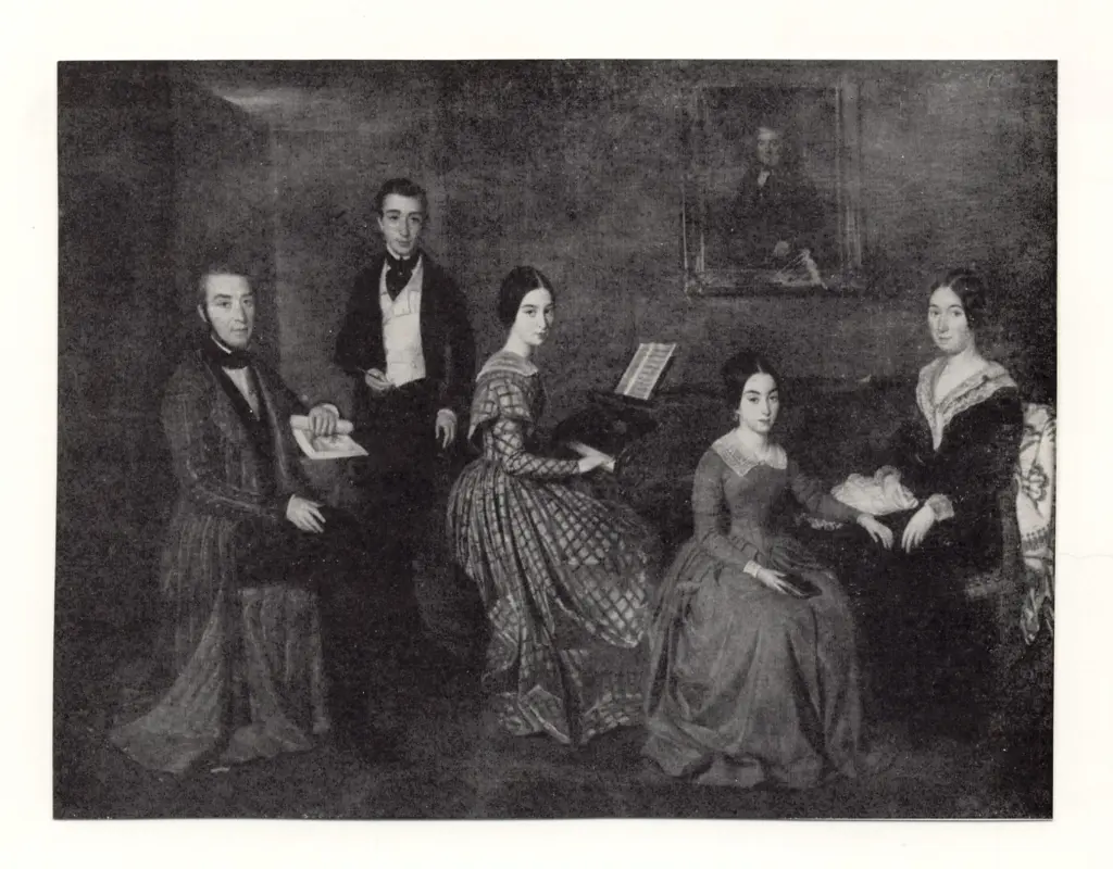 Anonimo , Espalter Y Rull, Joaquin - sec. XIX - La familia de don Jorge Flaquer , fronte