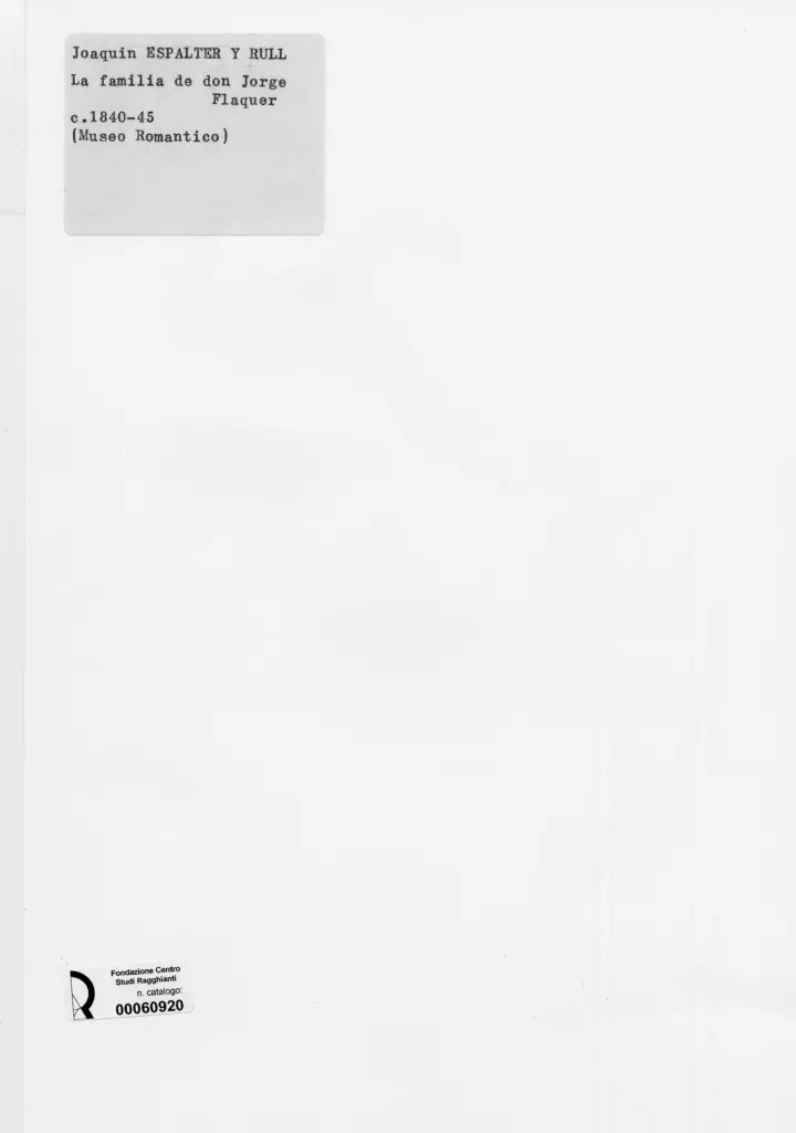 Anonimo , Espalter Y Rull, Joaquin - sec. XIX - La familia de don Jorge Flaquer , retro
