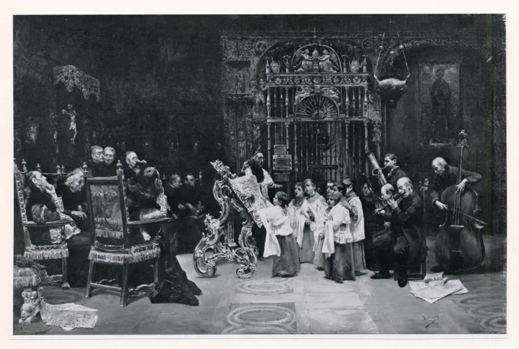 Anonimo , Gallegos Y Arnosa, Jos&egrave; - sec. XIX/ XX - Les enfants de choeur , fronte