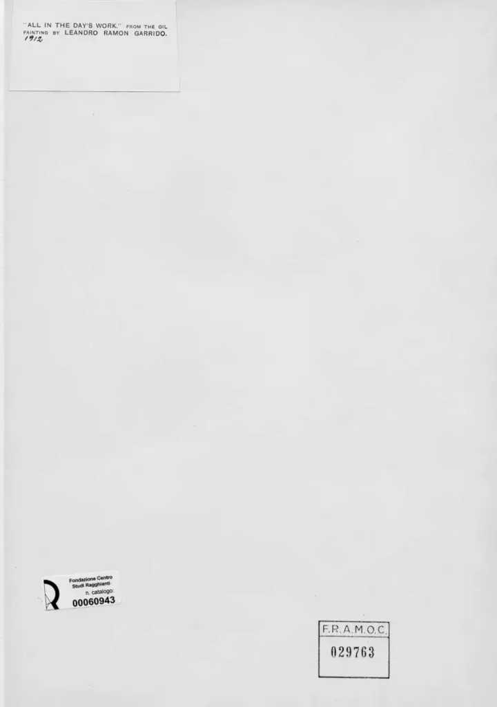 Anonimo , Garrido, Leandro Ramon - sec. XX - All in the day's work , retro