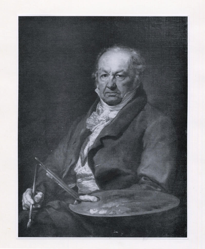 Anonimo , Lopez, Vicente - sec. XIX - Retrato del pintor Francisco Goya , fronte