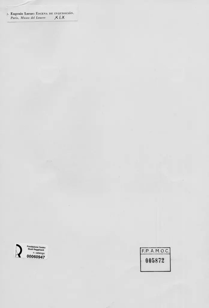 Anonimo , Lucas Y Padilla, Eug&eacute;nio - sec. XIX - Escena de Inquisici&ograve;n , retro