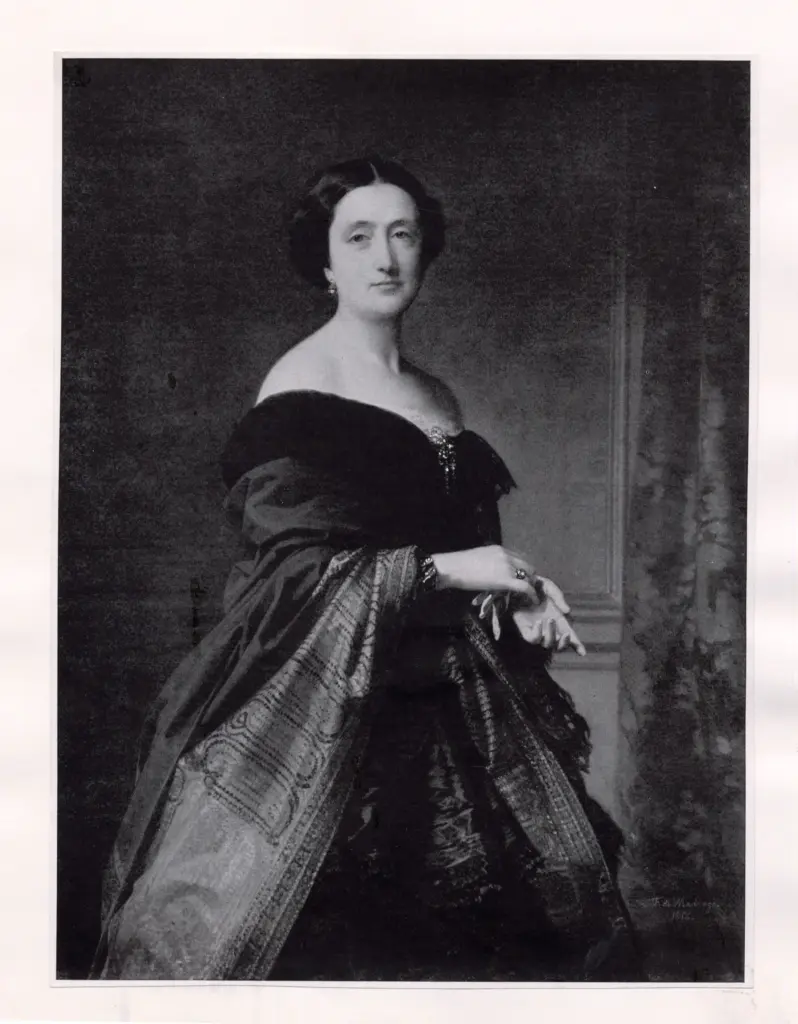 Anonimo , de Madrazo, Federico - sec. XIX - Retrato de do&ntilde;a Saturnina Canaleta de Girona , fronte