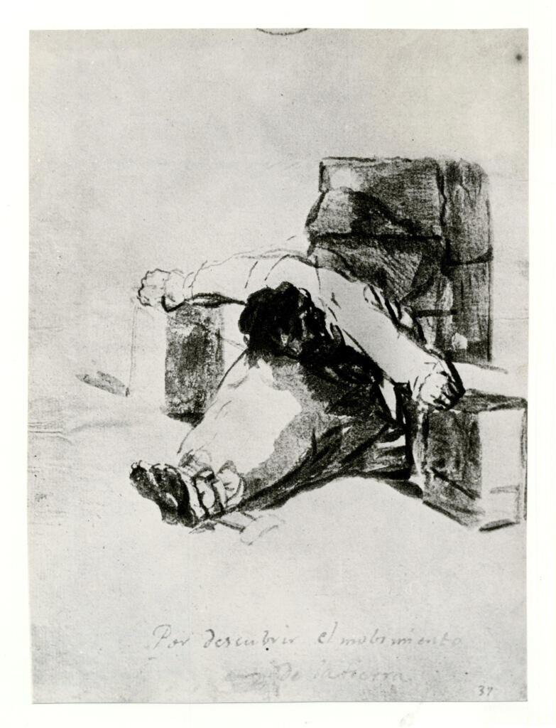 Anonimo , de Goya Y Lucientes, Francisco José - sec. XIX - Galileo (Por descubrir el mobimiento de la tierra) , fronte