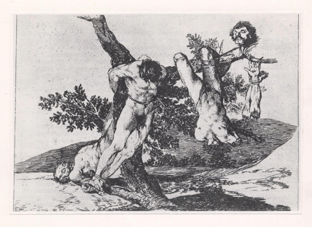 de Goya Y Lucientes, Francisco José , Grande prouesse contre les morts - da "Gli orrori della Guerra"
