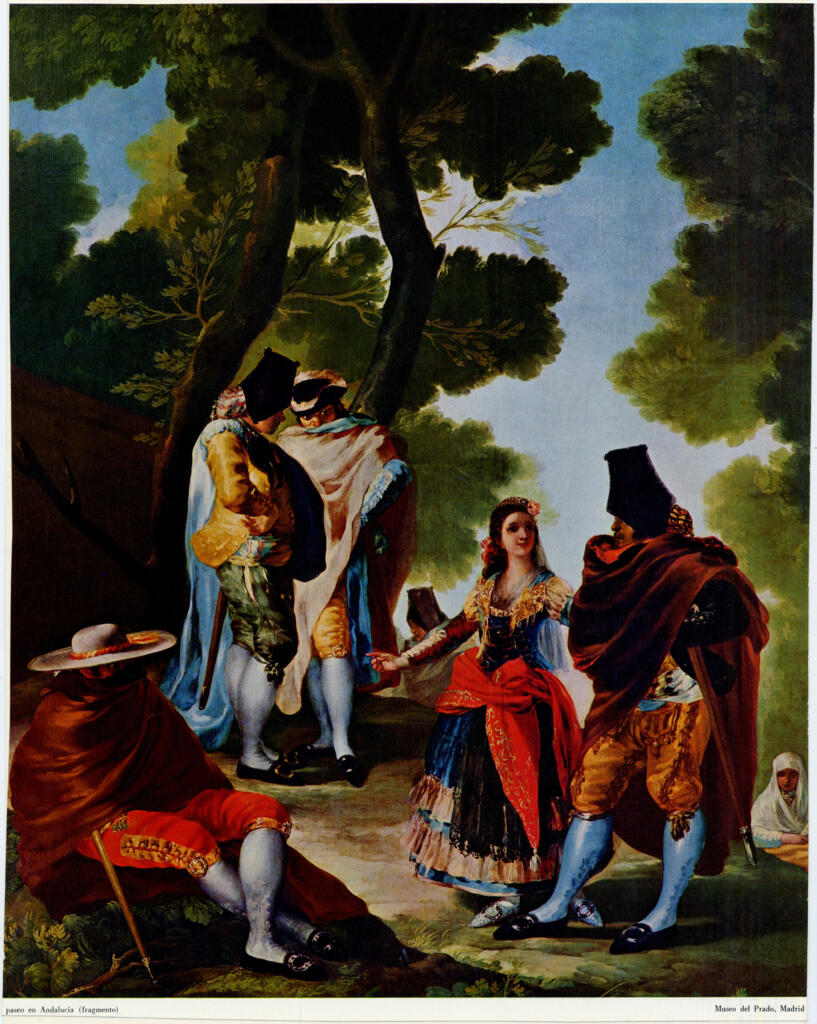 Anonimo , de Goya Y Lucientes, Francisco José - sec. XVIII - El paseo de Andalucia , fronte