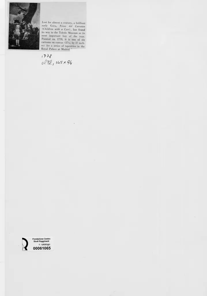 Anonimo , de Goya Y Lucientes, Francisco Jos&eacute; - sec. XVIII - Ninos del Carreton , retro