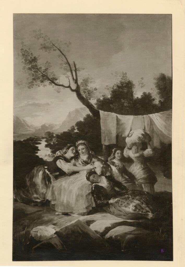 Anonimo , de Goya Y Lucientes, Francisco José - sec. XVIII - Le lavandaie , fronte