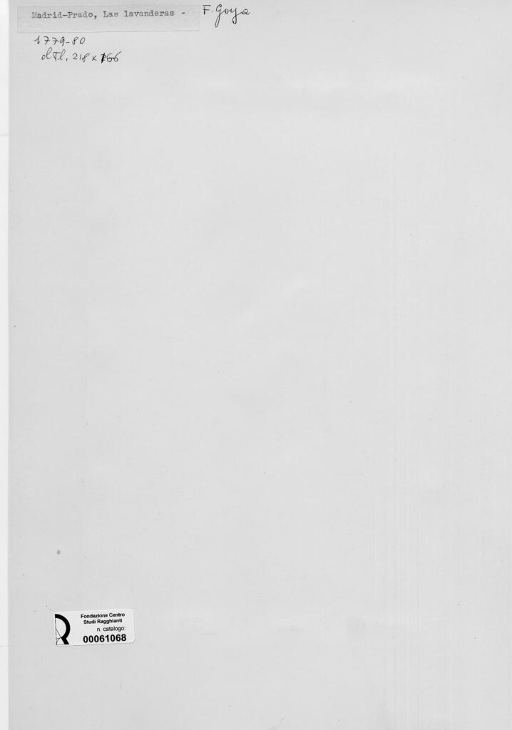 Anonimo , de Goya Y Lucientes, Francisco José - sec. XVIII - Le lavandaie , retro