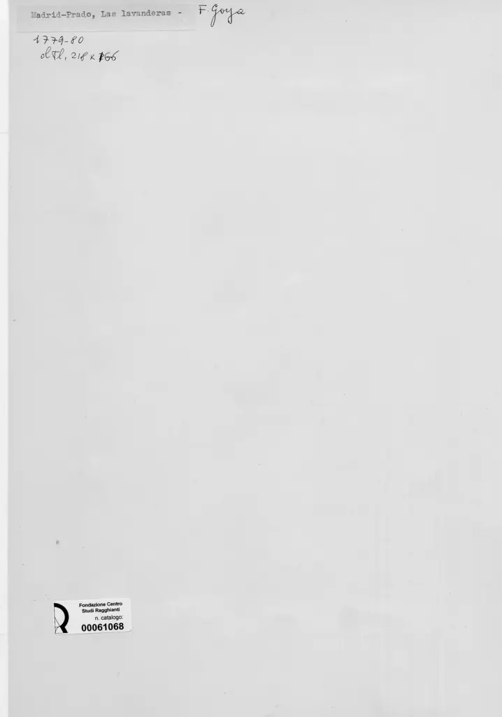 Anonimo , de Goya Y Lucientes, Francisco Jos&eacute; - sec. XVIII - Le lavandaie , retro