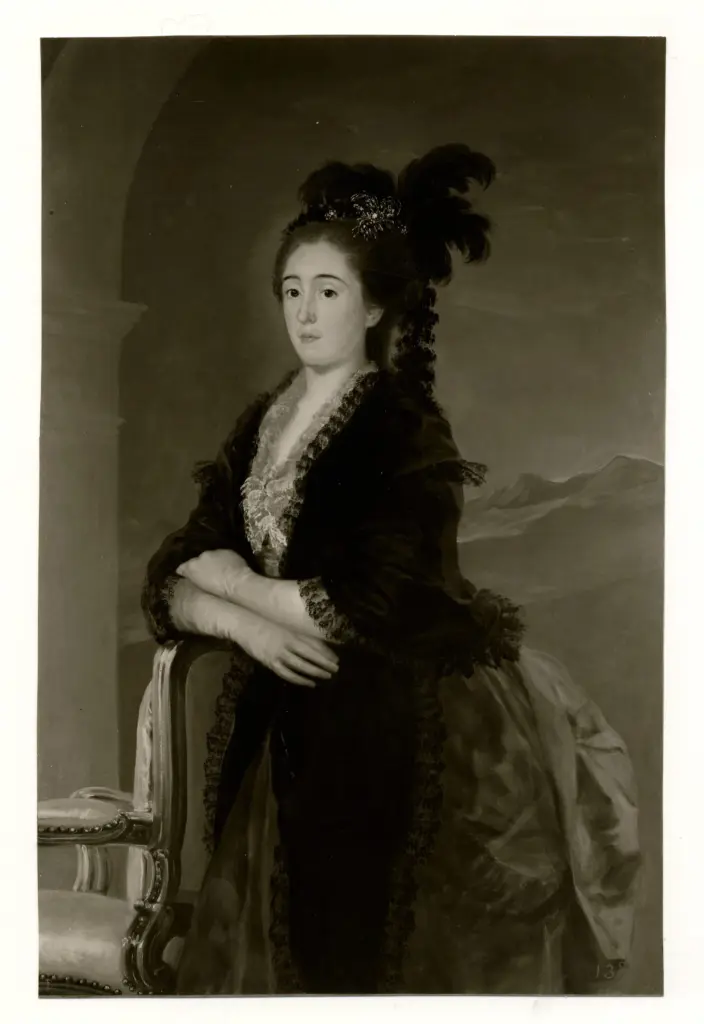 Anonimo , de Goya Y Lucientes, Francisco Jose - sec. XVIII - Dona Maria Teresa de Villabrija , fronte
