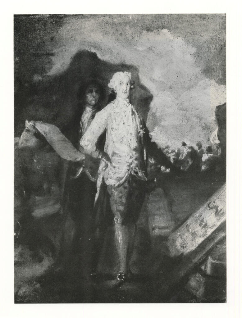 Anonimo , de Goya Y Lucientes, Francisco Jose - sec. XVIII - Infante Don Luis de Borbon e Ventura Rodriguez , fronte